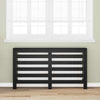 Vidaxl radiatorafdekking zwart eiken 149 x 20 x 82 cm bewerkt hout