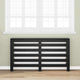 Vidaxl radiatorafdekking zwart eiken 149 x 20 x 82 cm bewerkt hout