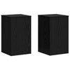 Vidaxl plantenstandaard 2 pcs zwart eiken 30 x 30 x 50 cm bewerkt hout