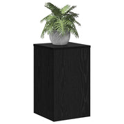 Vidaxl plantenstandaard 2 st zwart eiken 30 x 30 x 50 cm bewerkt hout - afbeelding 3