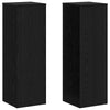 Vidaxl plantenstandaard zwart eiken 33 x 33 x 100 cm bewerkt hout