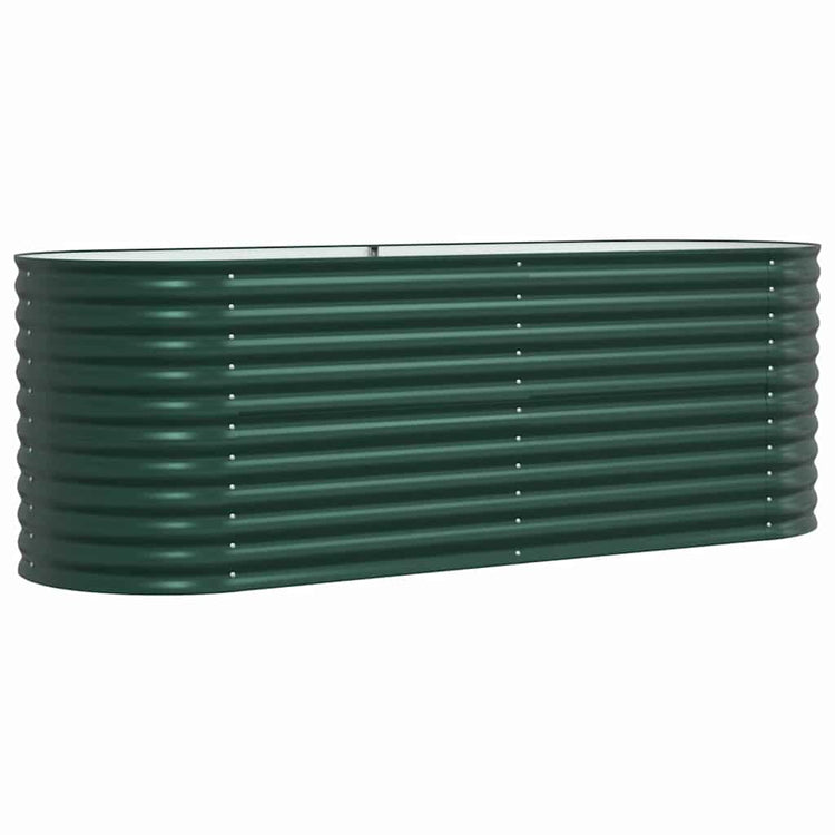 Vidaxl verhoogd bed groen 240 x 80 x 81 cm staal