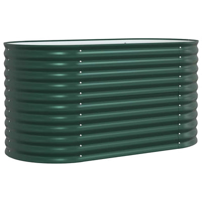 Vidaxl verhoogd bed groen 160 x 80 x 81 cm staal