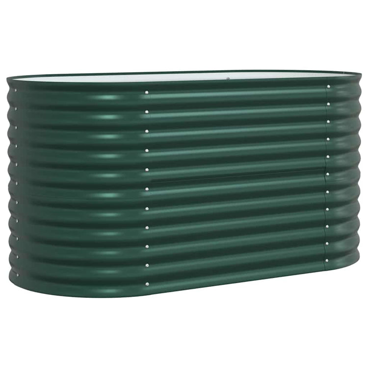 Vidaxl verhoogd bed groen 160 x 80 x 81 cm staal