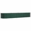 Vidaxl verhoogd bed groen 320 x 80 x 44 cm staal