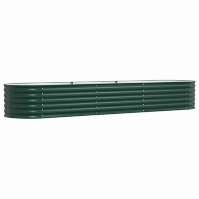 Vidaxl verhoogd bed groen 320 x 80 x 44 cm staal