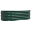 Vidaxl verhoogd bed groen 160 x 80 x 44 cm staal