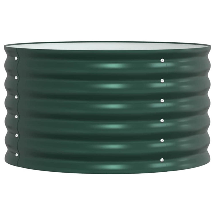 Vidaxl verhoogd bed groen 80 x 80 x 44 cm staal