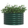 Vidaxl verhoogd bed groen 80 x 80 x 44 cm staal