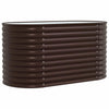 Vidaxl verhoogd bed bruin 160 x 80 x 81 cm staal