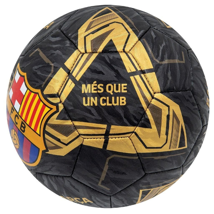 Overige merken voetbal fc barcelona lightning maat 5 zwart goud