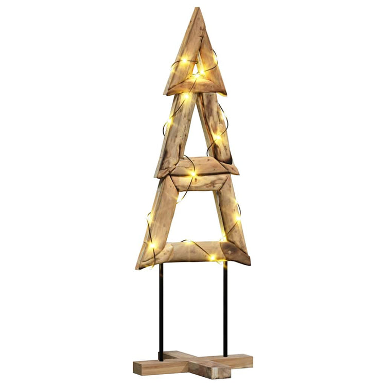 Vidaxl kerstboom bruin 120 cm massief teakhout