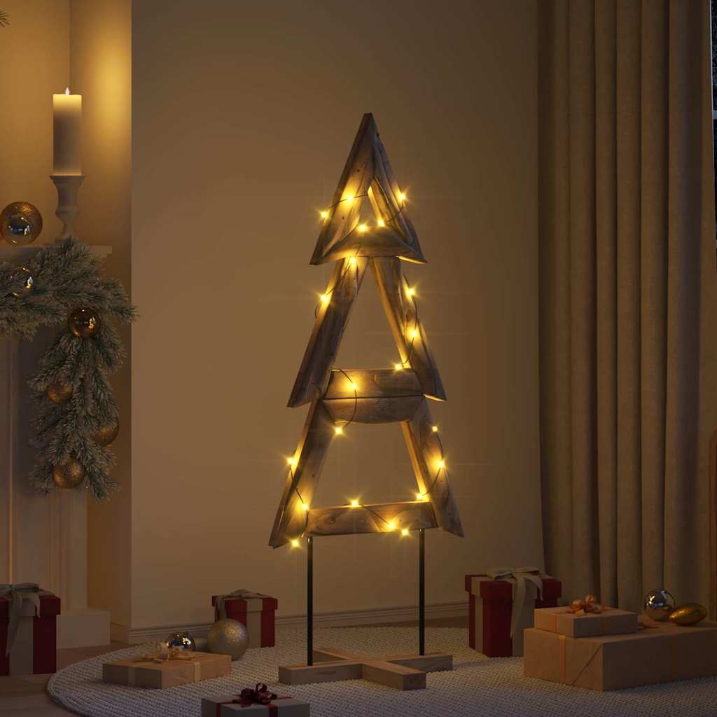 Vidaxl kerstboom bruin 149,5 cm massief teakhout
