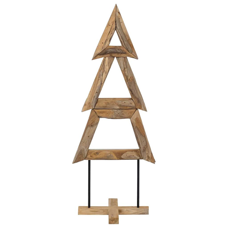 Vidaxl kerstboom bruin 149,5 cm massief teakhout