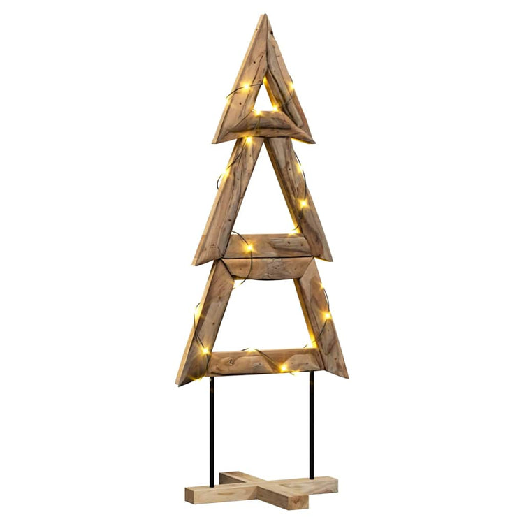 Vidaxl kerstboom bruin 149,5 cm massief teakhout