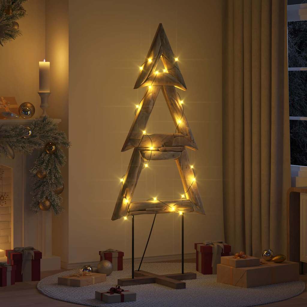 Vidaxl kerstboom bruin 181 cm massief teakhout