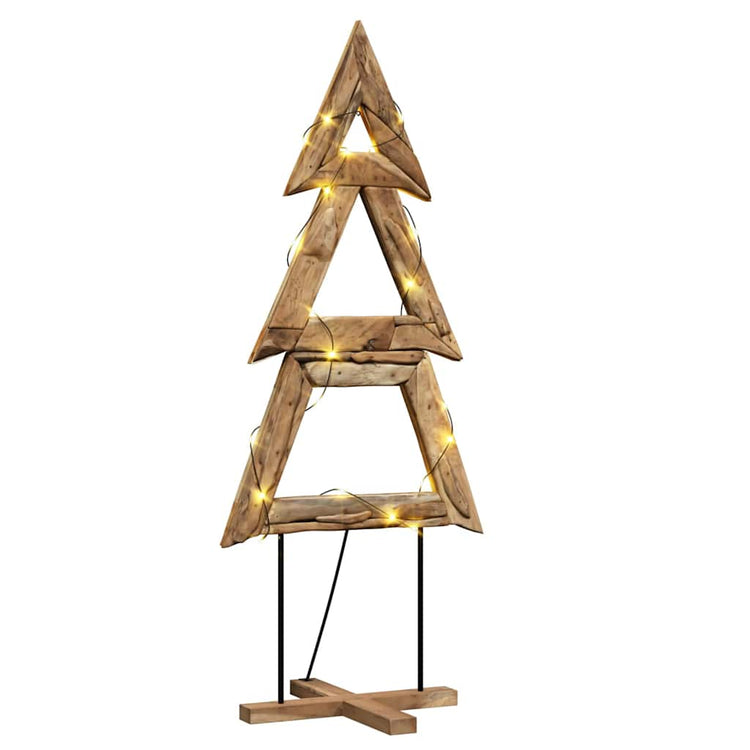 Vidaxl kerstboom bruin 181 cm massief teakhout