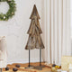 Vidaxl kerstboom met standaard bruin 121 cm massief teakhout