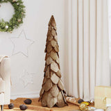 Vidaxl kerstboom bruin 111 cm massief teakhout - afbeelding 1