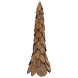 Vidaxl kerstboom bruin 111 cm massief teakhout - afbeelding 2