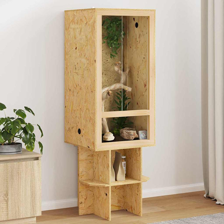 Vidaxl terrarium bruin 50 x 50 x 150 cm osb