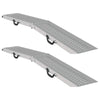 Vidaxl laadhelling 200 kg 2 pcs zilver 166 x 23 x 4,5 cm