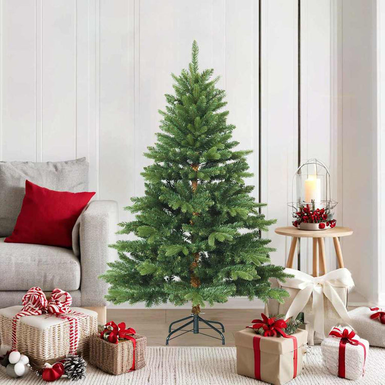 Vidaxl kunstmatige inklapbare kerstboom groen 150 cm pvc, pe en staal