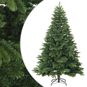 Vidaxl kunstmatige inklapbare kerstboom groen 210 cm pvc, pe en staal - afbeelding 2