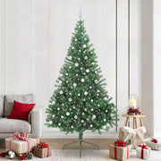 Vidaxl kunstmatig voorverlicht kerstboom met 300 led groen 240 cm pvc - afbeelding 1