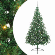 Vidaxl kunstmatig voorverlicht kerstboom met 300 led groen 240 cm pvc - afbeelding 2