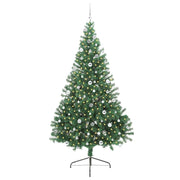 Vidaxl kunstmatig voorverlicht kerstboom met 300 led groen 240 cm pvc - afbeelding 3