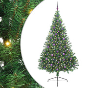 Vidaxl kunstmatig voorverlicht kerstboom met 300 led groen 240 cm pvc - afbeelding 2