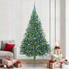 Vidaxl kunstmatig voorverlicht kerstboom met 300 led groen 240 cm pvc