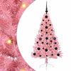 Vidaxl kunstmatig voorverlicht kerstboom met 150 led roze 120 cm pvc