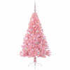 Vidaxl kunstmatig voorverlicht kerstboom met 150 led roze 150 cm pvc