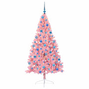 Vidaxl kunstmatig voorverlicht kerstboom met 300 led roze 180 cm pvc - afbeelding 3