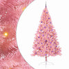 Vidaxl kunstmatig voorverlicht kerstboom met 300 led roze 240 cm pvc