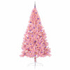 Vidaxl kunstmatig voorverlicht kerstboom met 300 led roze 240 cm pvc