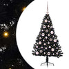 Vidaxl kunstmatig voorverlicht kerstboom met 150 led zwart 120 cm pvc