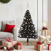 Vidaxl kunstmatig voorverlicht kerstboom met 150 led zwart 150 cm pvc