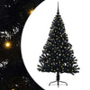 Vidaxl kunstmatig voorverlicht kerstboom met 150 led zwart 150 cm pvc