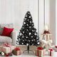 Vidaxl kunstmatig voorverlicht kerstboom met 150 led zwart 150 cm pvc