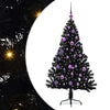 Vidaxl kunstmatig voorverlicht kerstboom met 150 led zwart 150 cm pvc