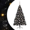 Vidaxl kunstmatig voorverlicht kerstboom met 300 led zwart 180 cm pvc