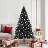 Vidaxl kunstmatig voorverlicht kerstboom met 300 led zwart 180 cm pvc