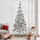 Vidaxl kunstmatig voorverlicht kerstboom met 300 led zilver 210 cm pet