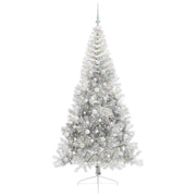 Vidaxl kunstmatig voorverlicht kerstboom met 300 led zilver 210 cm pet - afbeelding 3