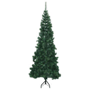 Vidaxl hoek kunstkerstboom met 300 led groen 180 cm pvc en metaal - afbeelding 3
