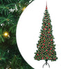 Vidaxl hoek kunstkerstboom met 300 led groen 180 cm pvc en metaal