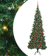 Vidaxl hoek kunstkerstboom met 300 led groen 180 cm pvc en metaal - afbeelding 2